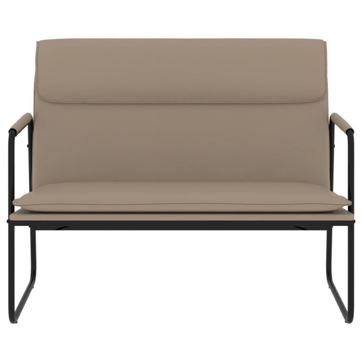 VIDAXL Banc Cappuccino 100x64x80 cm Similicuir