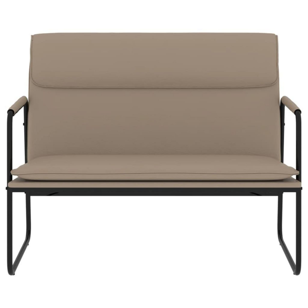 VIDAXL Banc Cappuccino 100x64x80 cm Similicuir