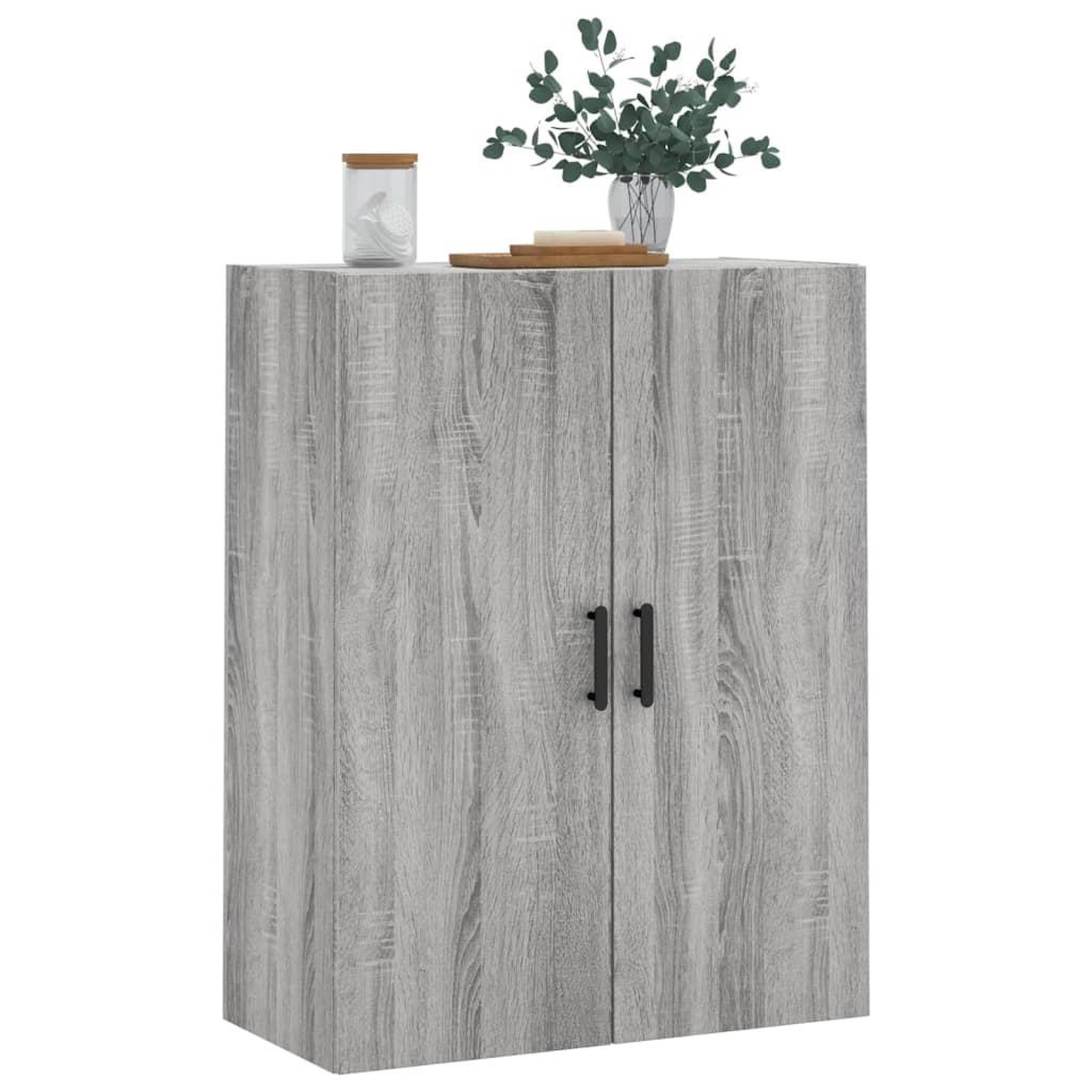 Voir la diapositive 4 : VIDAXL Armoire murale sonoma gris 69,5x34x90 cm