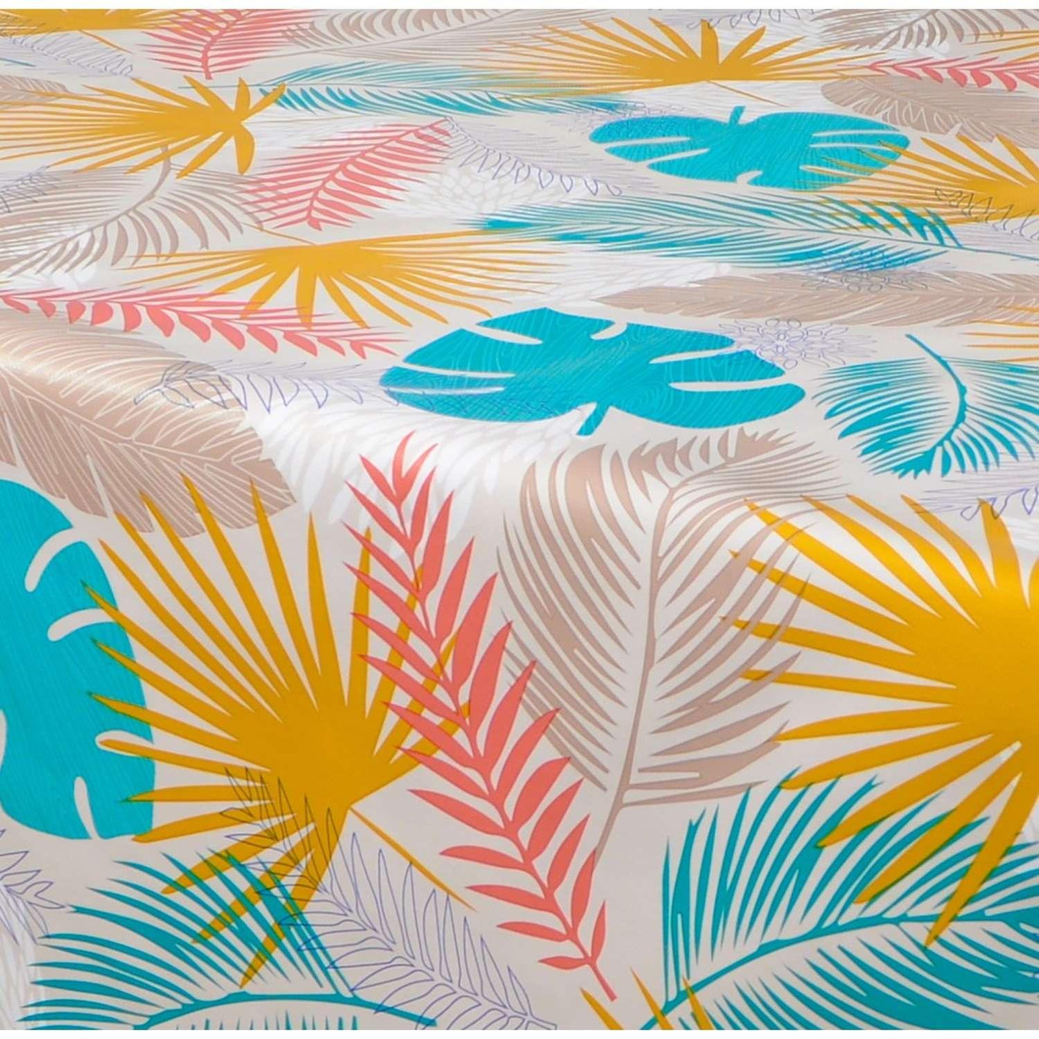 Voir la diapositive 3 : HABITABLE Nappe en toile cirée rectangulaire galie - 140 x 250 cm - ecru