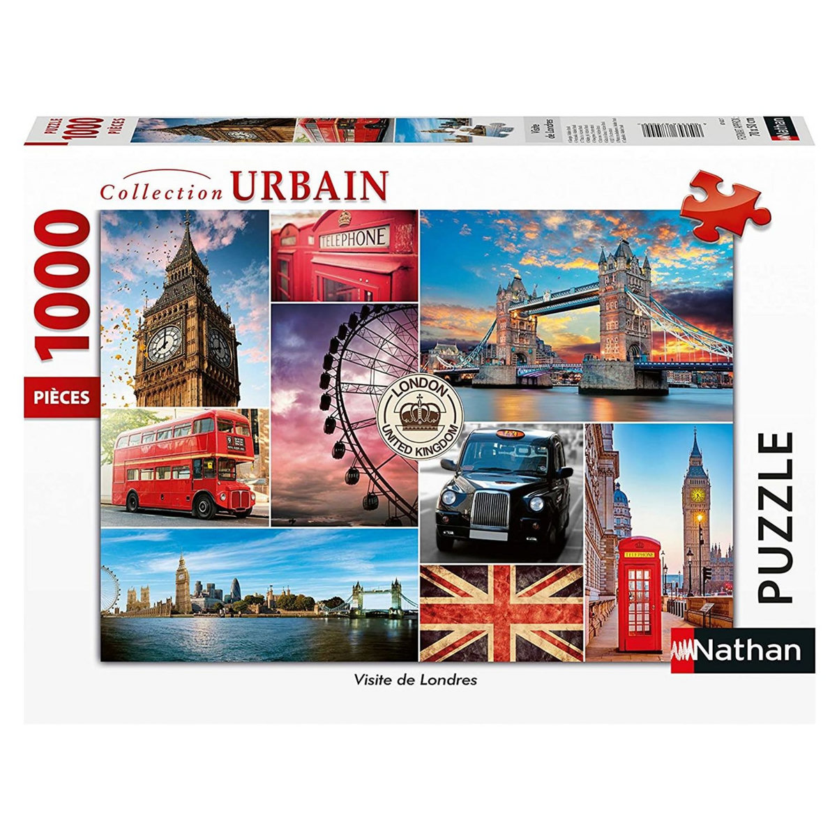 NATHAN Puzzle 1000 pièces Visite de Londres