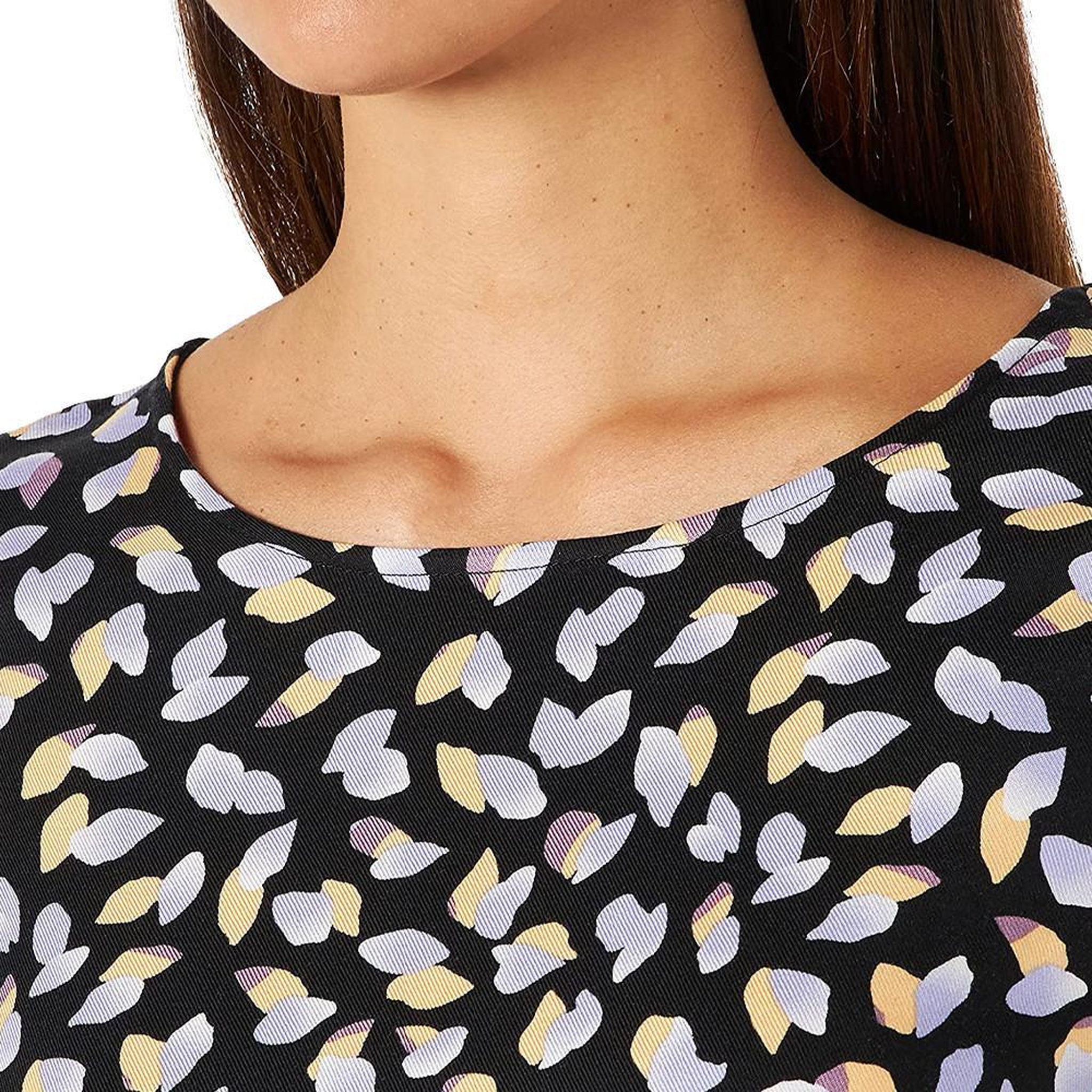 Voir la diapositive 3 : Vila Robe Noir à motif Femme Vila Vivish