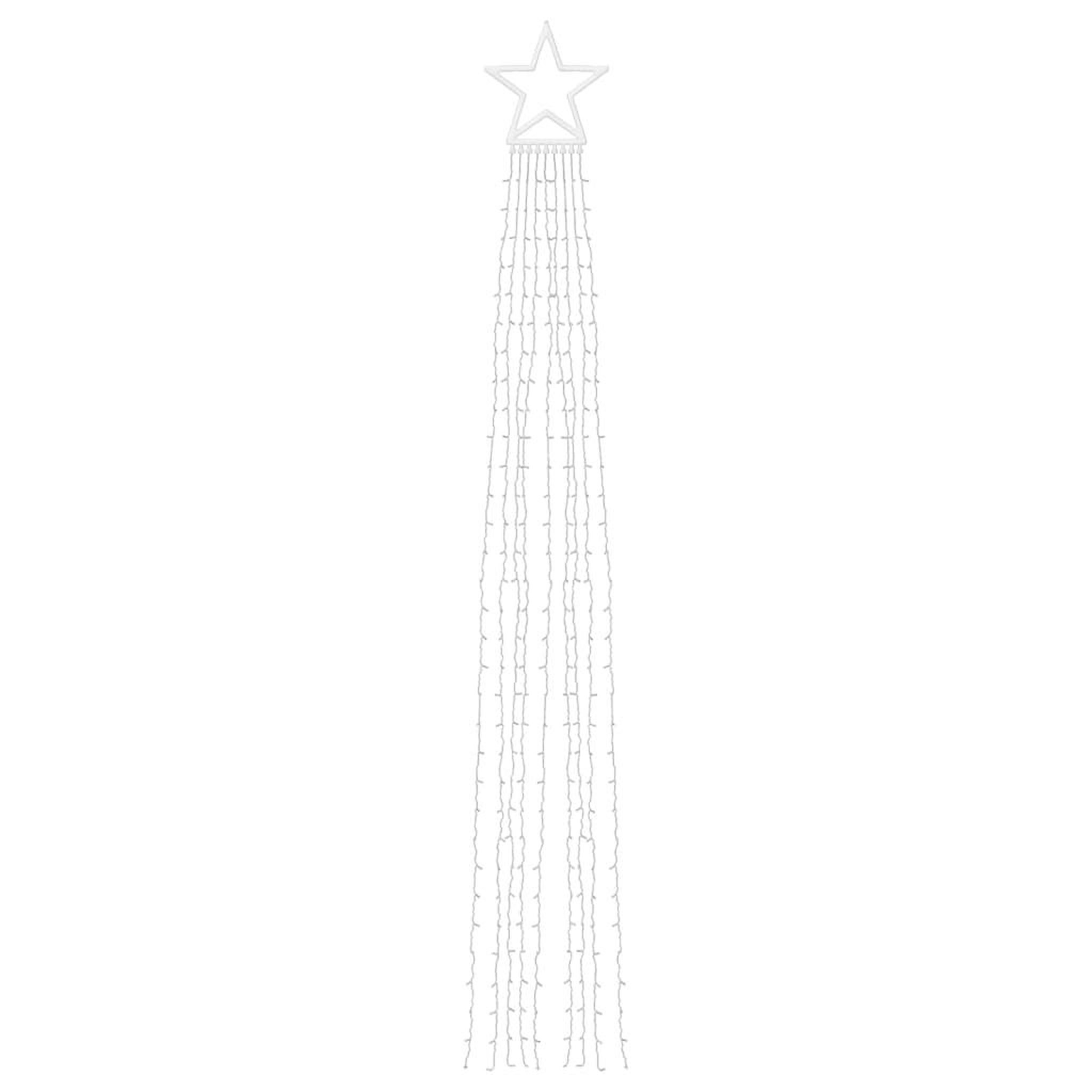 Voir la diapositive 5 : VIDAXL Guirlande de sapin de Noël 320 LED blanc chaud 375 cm