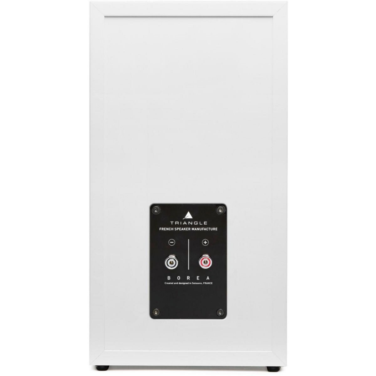 Triangle Enceinte bibliothèque Borea BR03 blanc x2