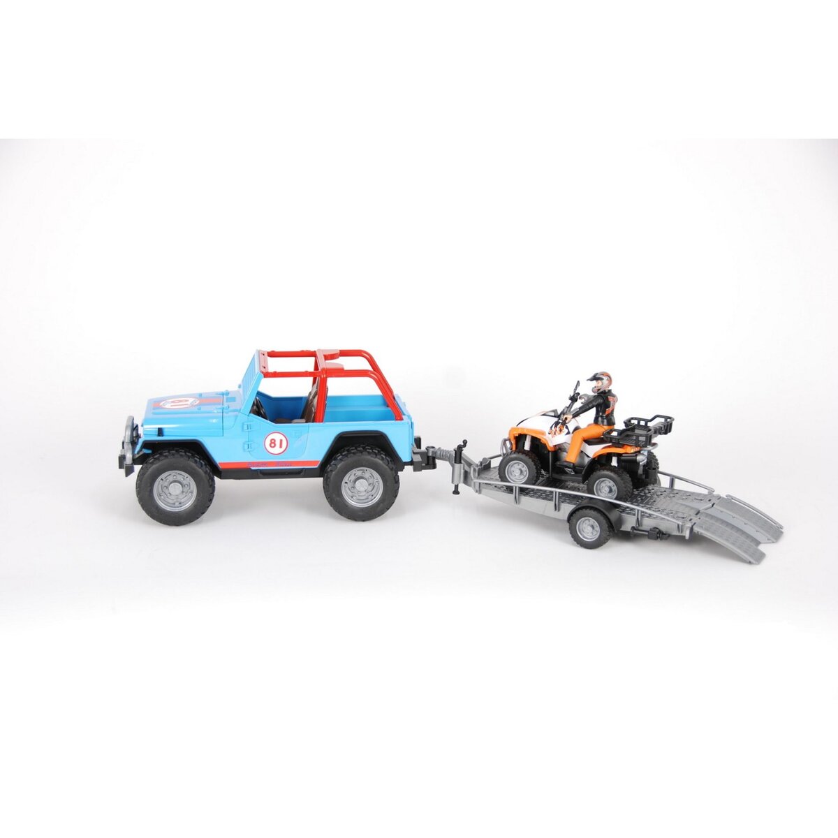 BRUDER Jeep cross country racer bleue 