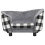 Voir la diapositive 3 : VIDAXL Canape pour chien Gris 68x38x38 cm Peluche