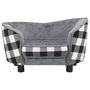 Voir la diapositive 3 : VIDAXL Canape pour chien Gris 68x38x38 cm Peluche