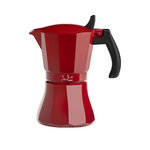 JATA Cafetière Italienne Jata HCAF2006 6 Tasses Aluminium Rouge