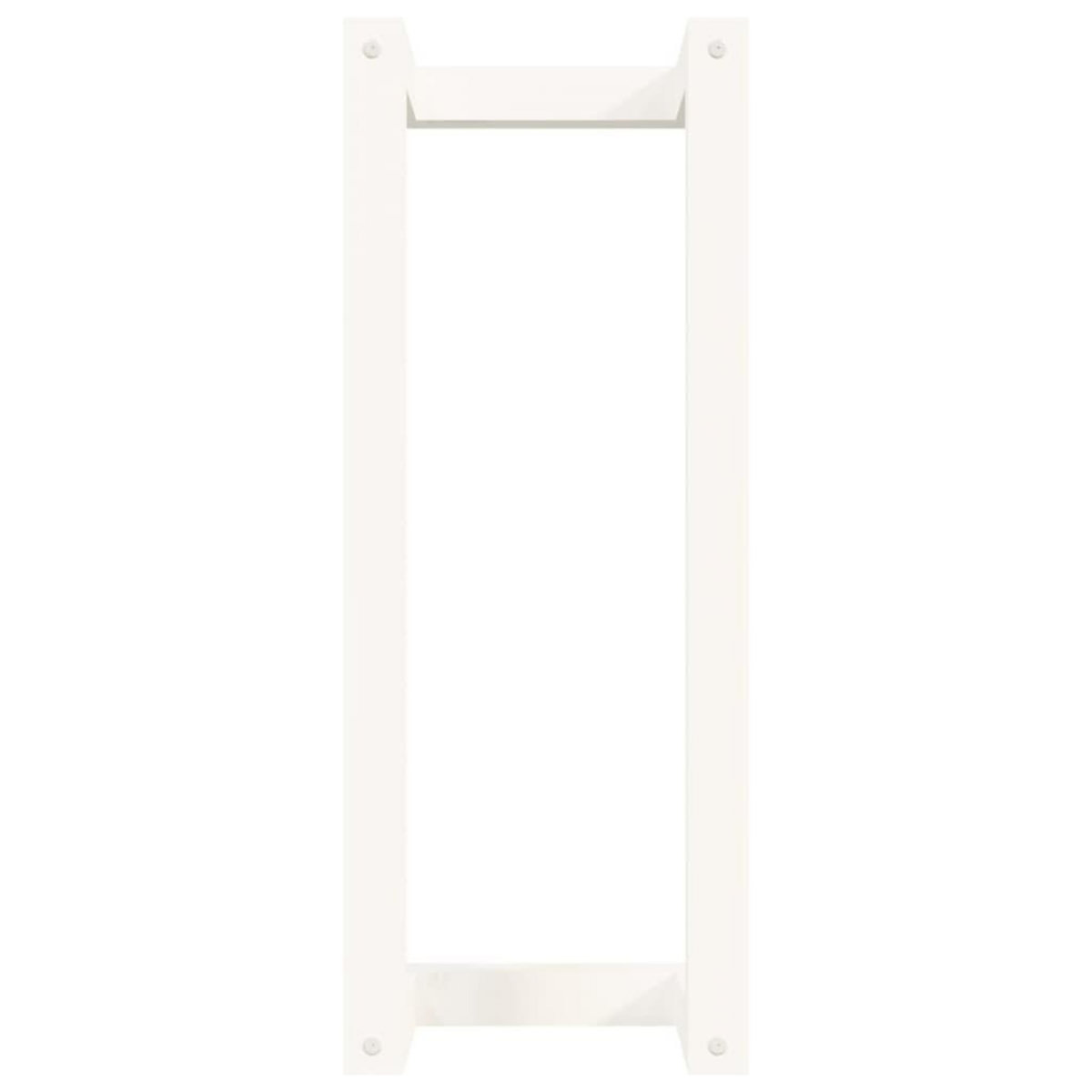 VIDAXL Porte-serviette Blanc 23x18x60 cm Bois de pin massif