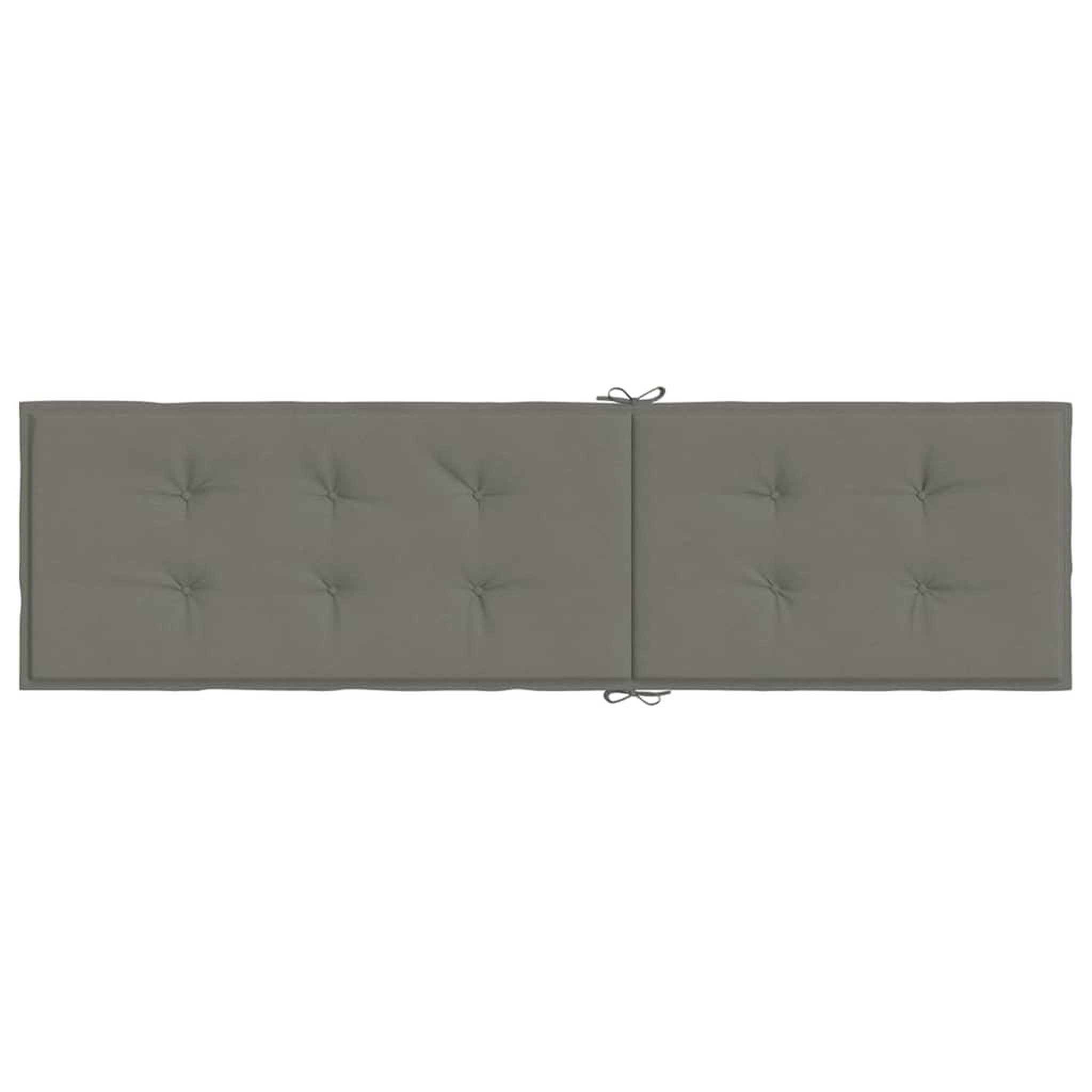 Voir la diapositive 5 : VIDAXL Coussin de chaise longue gris fonce melange (75+105)x50x3 cm