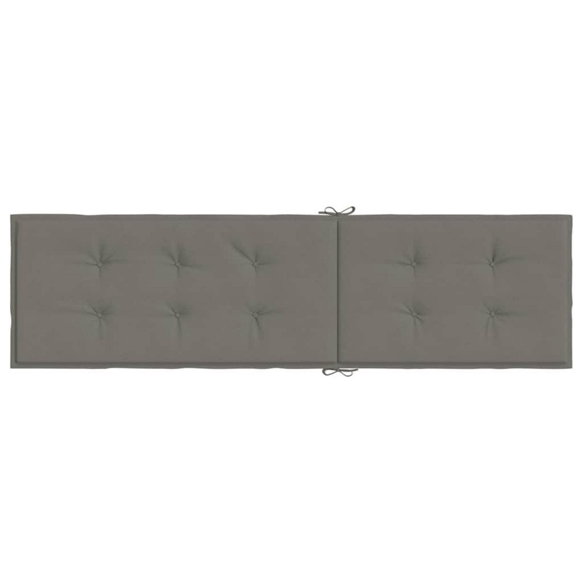 VIDAXL Coussin de chaise longue gris fonce melange (75+105)x50x3 cm