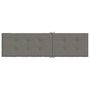 Voir la diapositive 5 : VIDAXL Coussin de chaise longue gris fonce melange (75+105)x50x3 cm