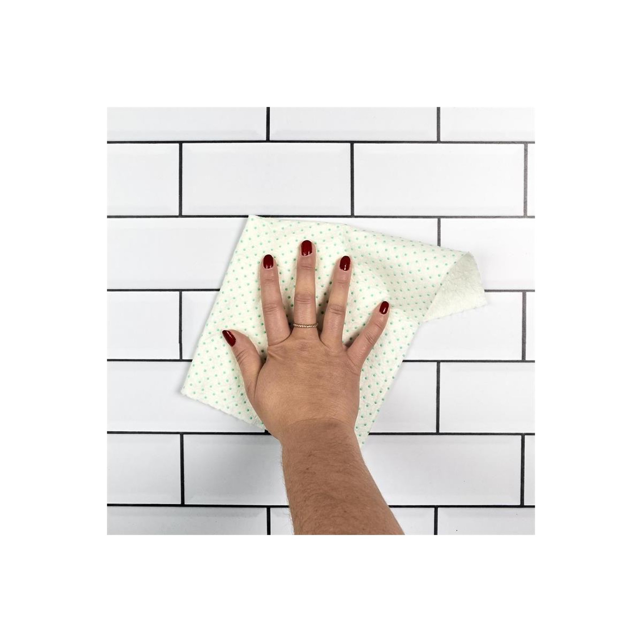 Voir la diapositive 5 : COOK CONCEPT Lot de 2 rouleaux essuie-tout  réutilisable  28cm blanc
