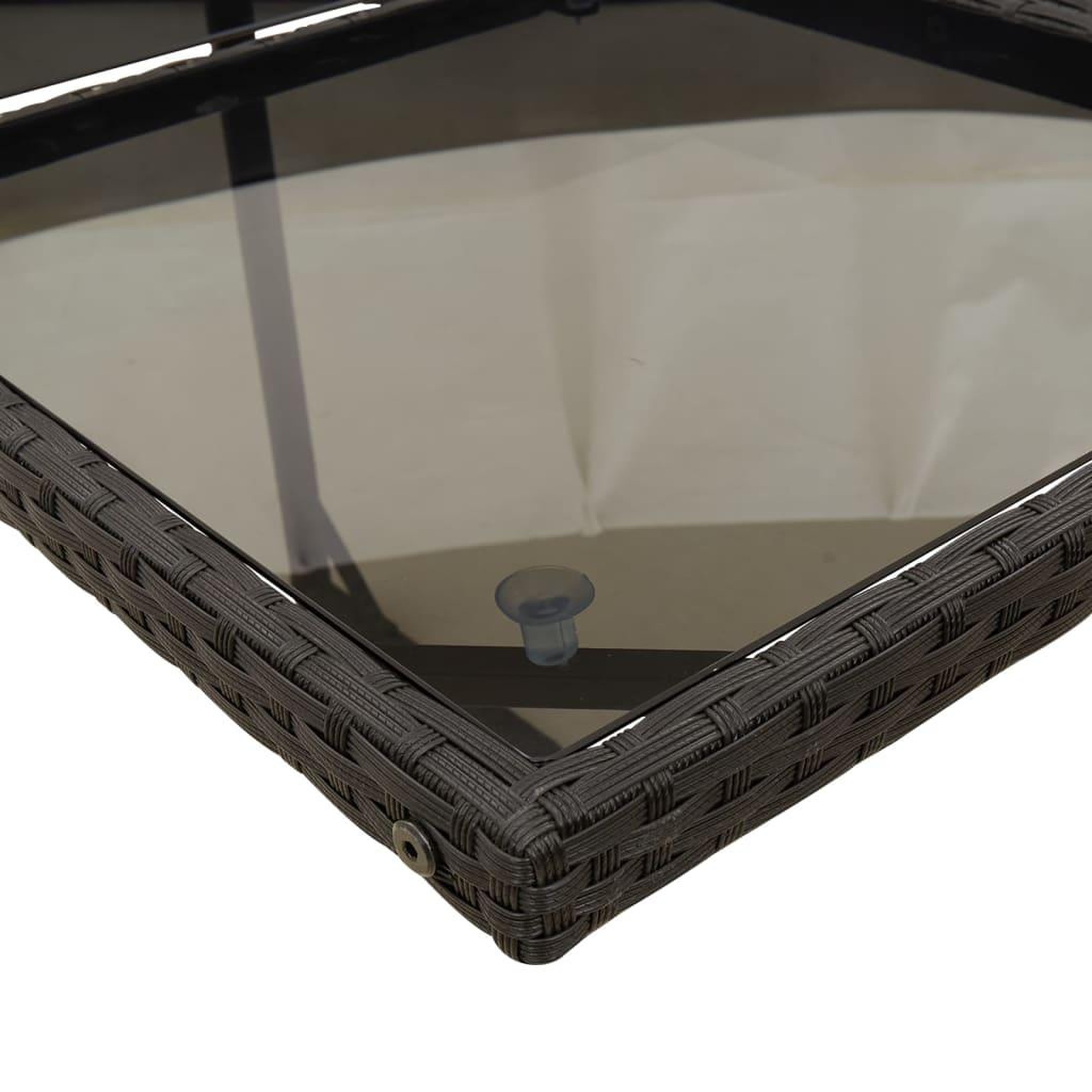 Voir la diapositive 5 : VIDAXL Ensemble a manger de jardin 9pcs coussins noir resine tressee