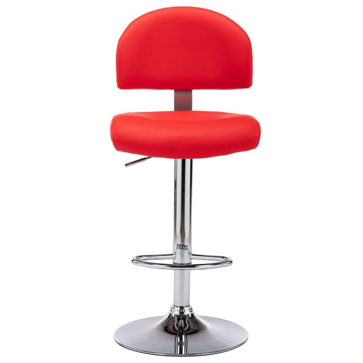VIDAXL Tabouret de bar Rouge Similicuir