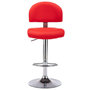 Voir la diapositive 2 : VIDAXL Tabouret de bar Rouge Similicuir