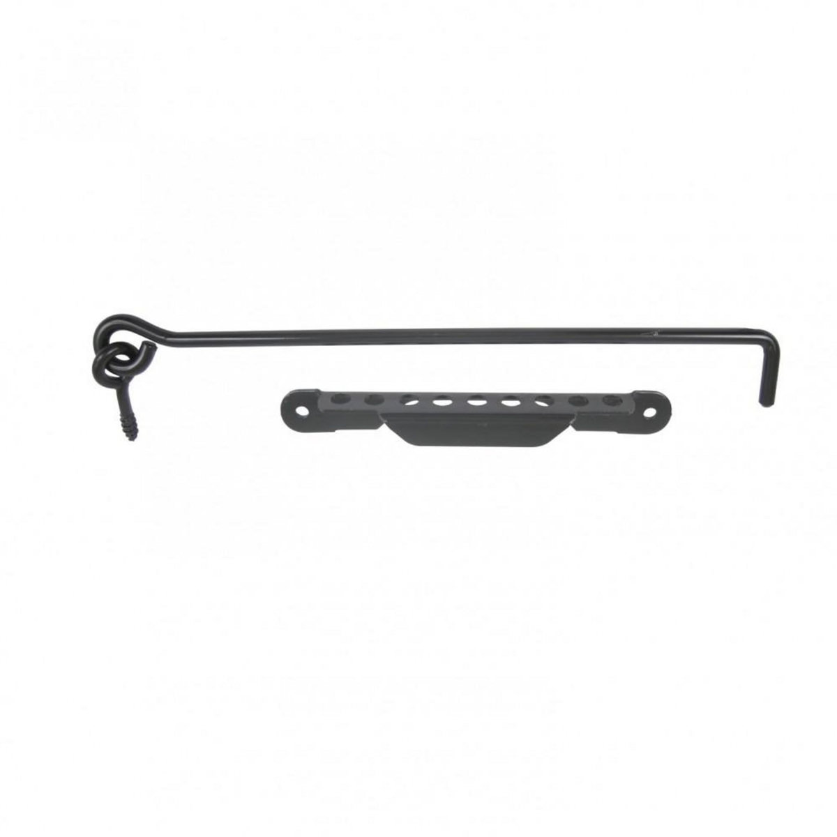 CENTRALE BRICO Crochet et crémaillère acier prépeint, H.25 x L.400 x P.20 mm