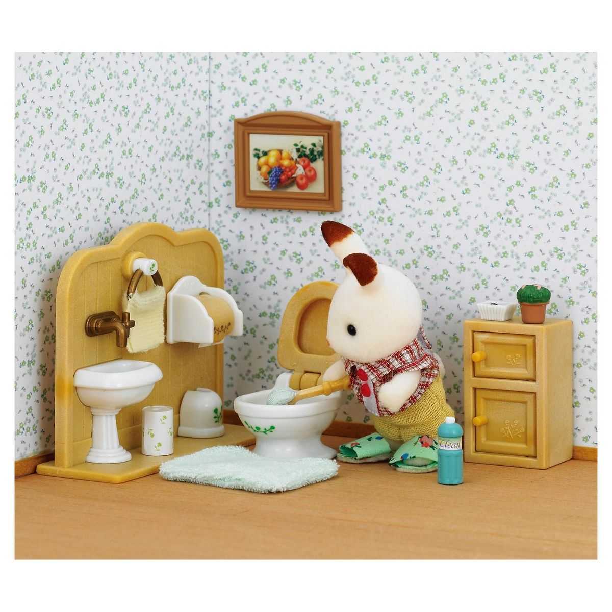 Sylvanian families 5015 - Frère lapin chocolat toilettes - Sylvanian Families