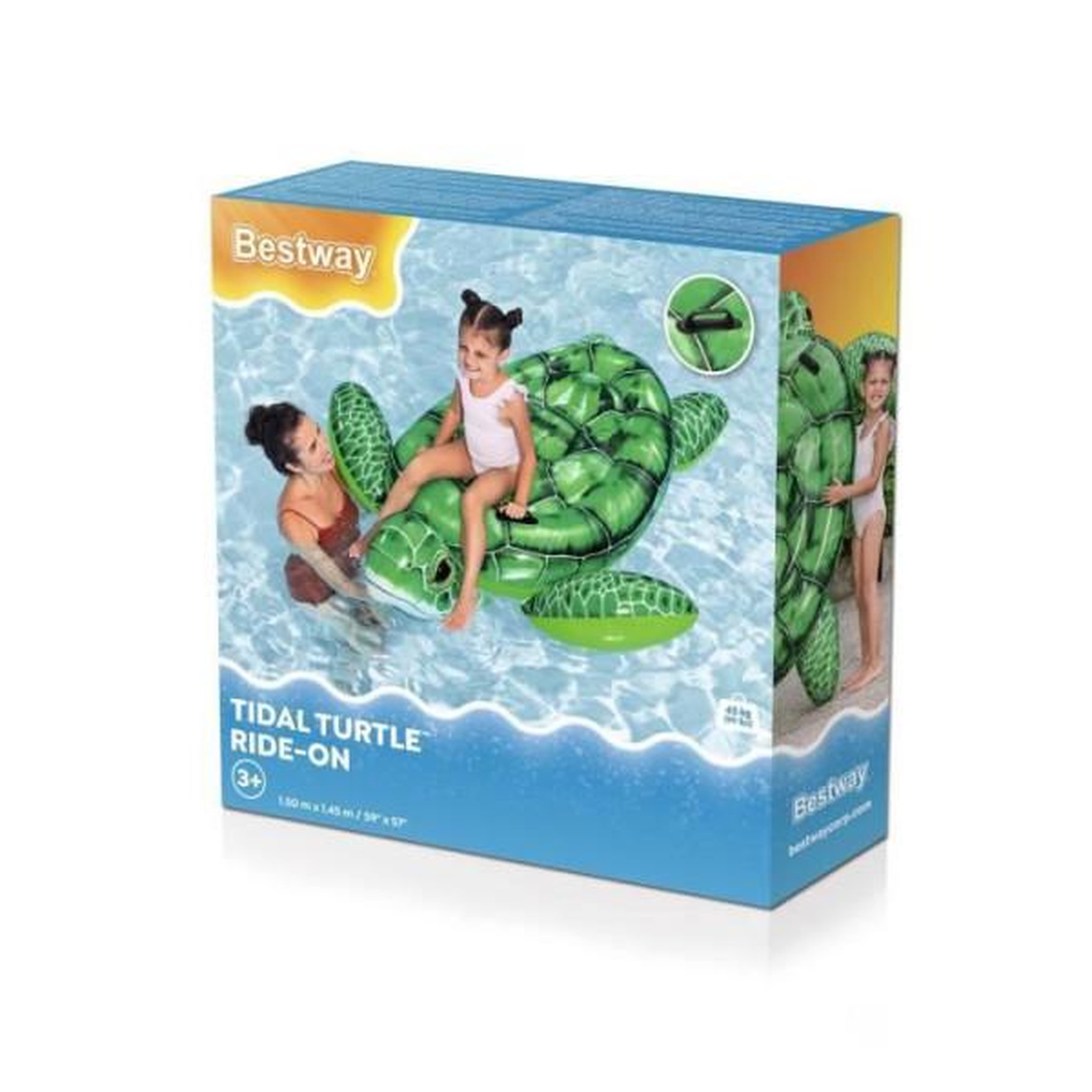 Voir la diapositive 6 : BESTWAY Chevauchable tortue  41524 1.50m x 1.45m