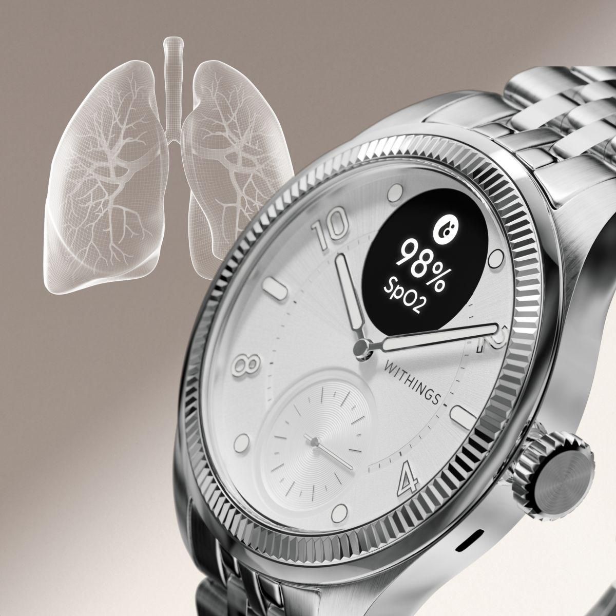 WITHINGS Montre santé Scanwatch Nova Brilliant 39mm Titanium