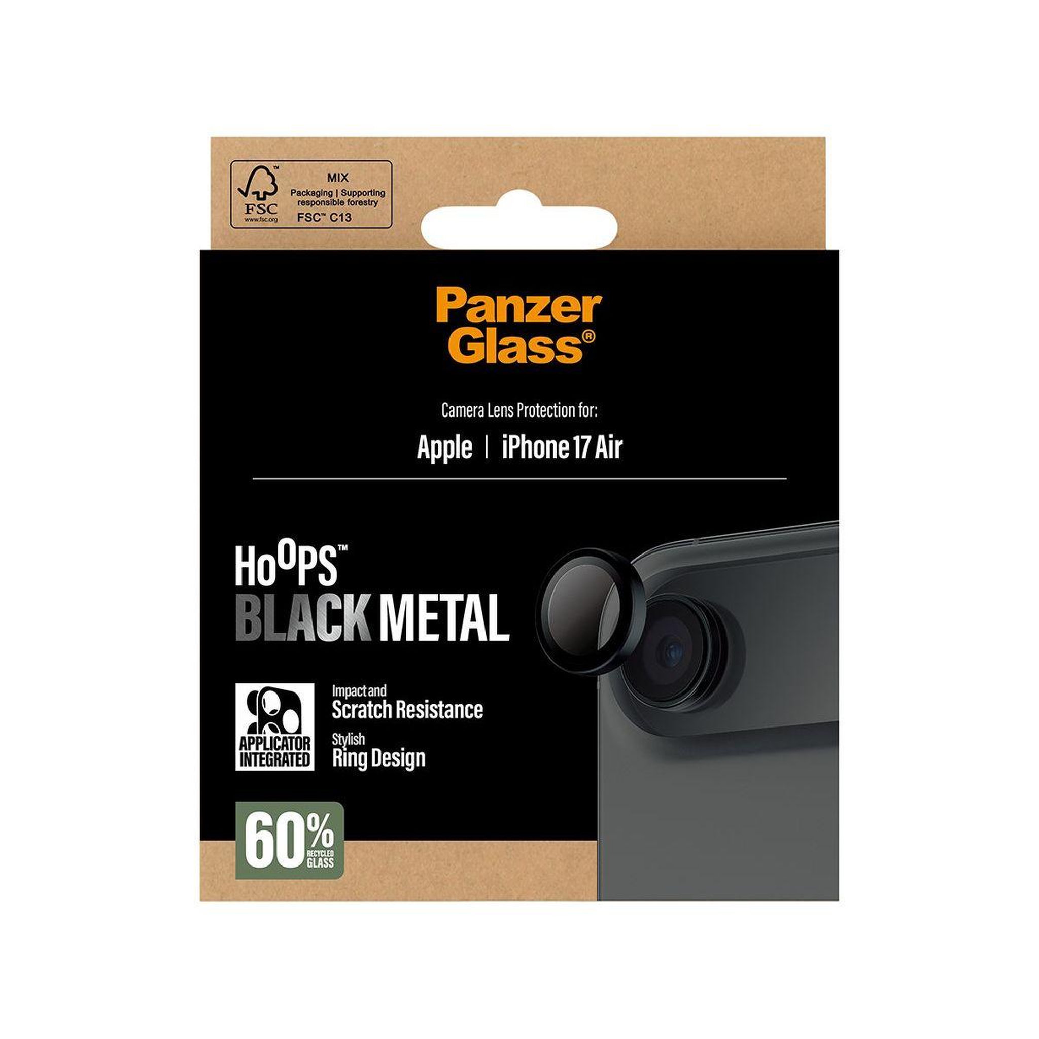 Voir la diapositive 3 : PANZERGLASS Protège objectif iPhone Air protège objectif