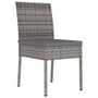 Voir la diapositive 2 : VIDAXL Chaises a manger de jardin lot de 4 Resine tressee Gris