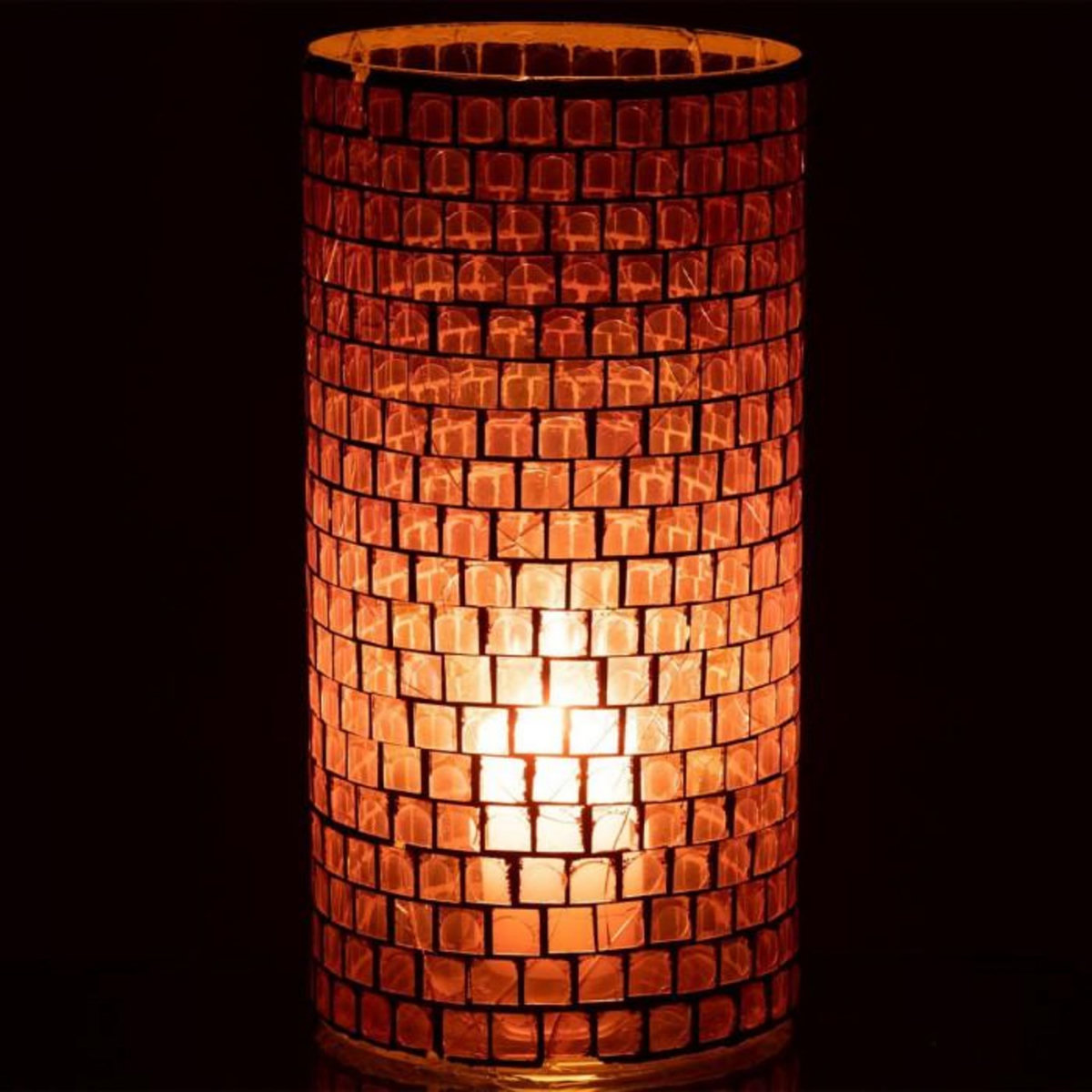 Paris Prix Vase Design  Mosaïque Ronde  30cm Mauve