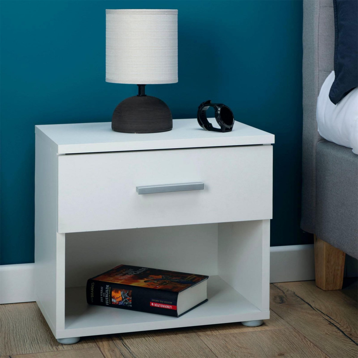 IDIMEX Table de chevet MAEL, en mélaminé