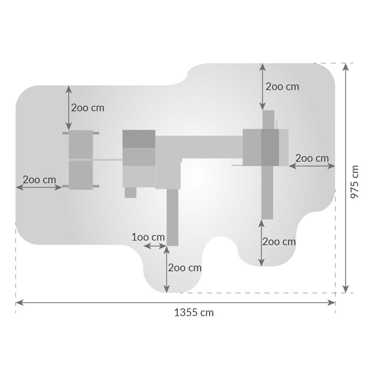 Fungoo Aire de jeux Maxi Spider Land - Toboggan Bleu - Fungoo