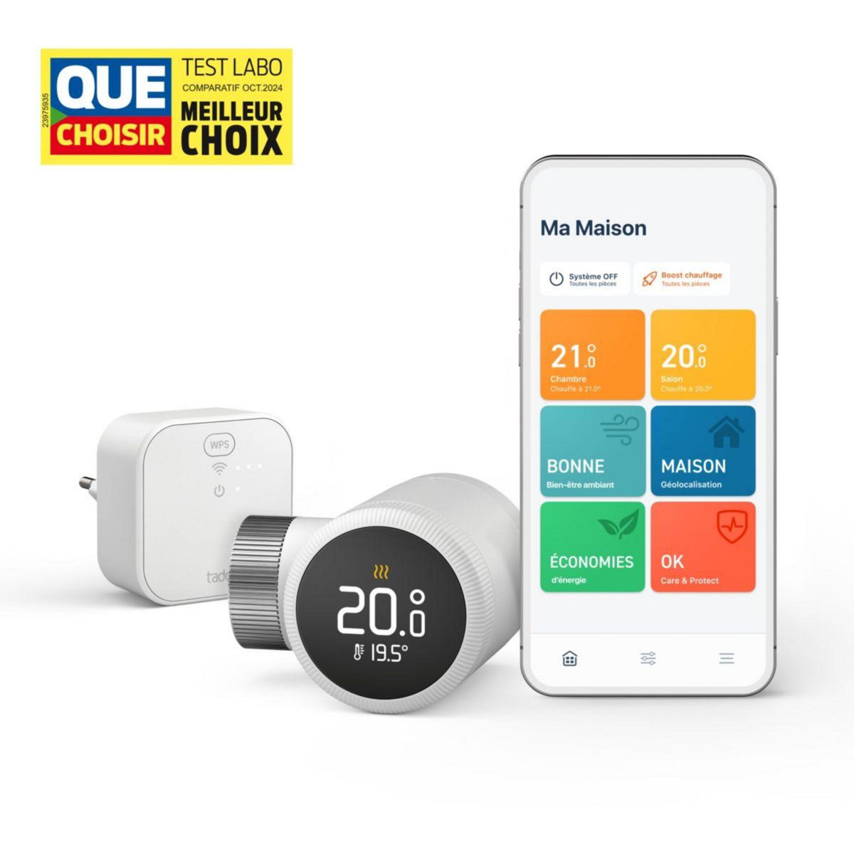 Tado Tête thermostatique connectée Intelligente X kit de démarrage