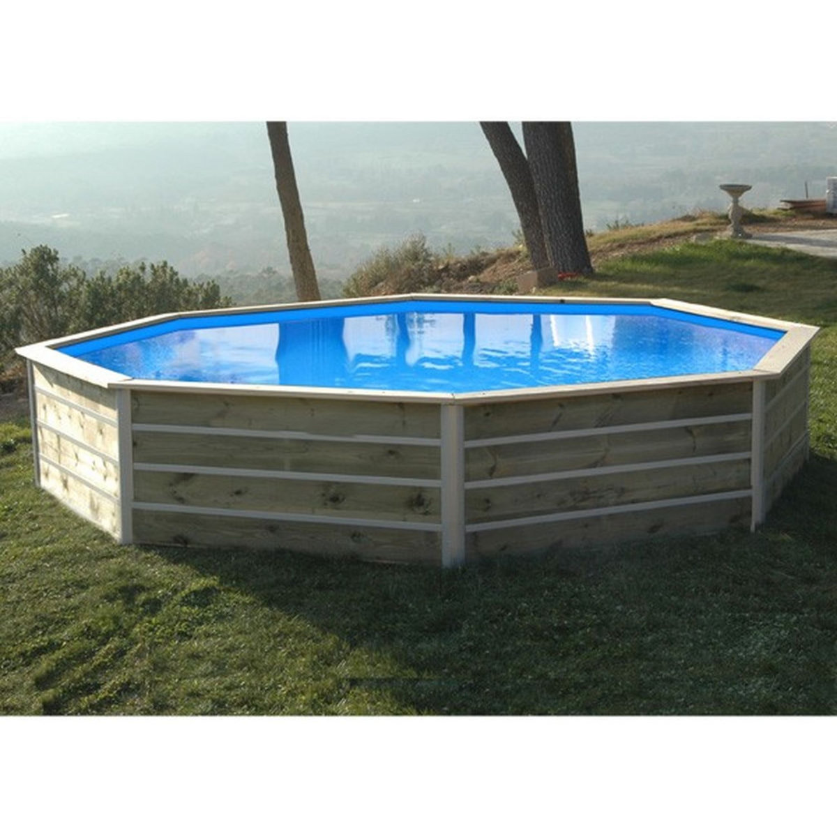 WATERCLIP Piscine bois longitudinal 495x315x129 ST BERNARD