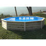 Voir la diapositive 1 : WATERCLIP Piscine bois longitudinal 495x315x129 ST BERNARD