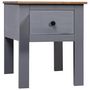 Voir la diapositive 1 : VIDAXL Table de chevet Gris 46x40x57 cm Pin Gamme Panama