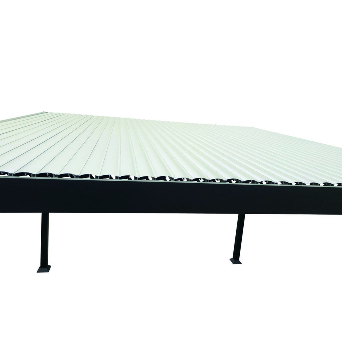 CONCEPT USINE Pergola bioclimatique grise 3x3 m MILOS