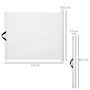 Voir la diapositive 3 : PAWHUT PawHut Barrière de sécurité barrière animaux rétractable automatique 1,15L x 0,83H m teslin métal blanc