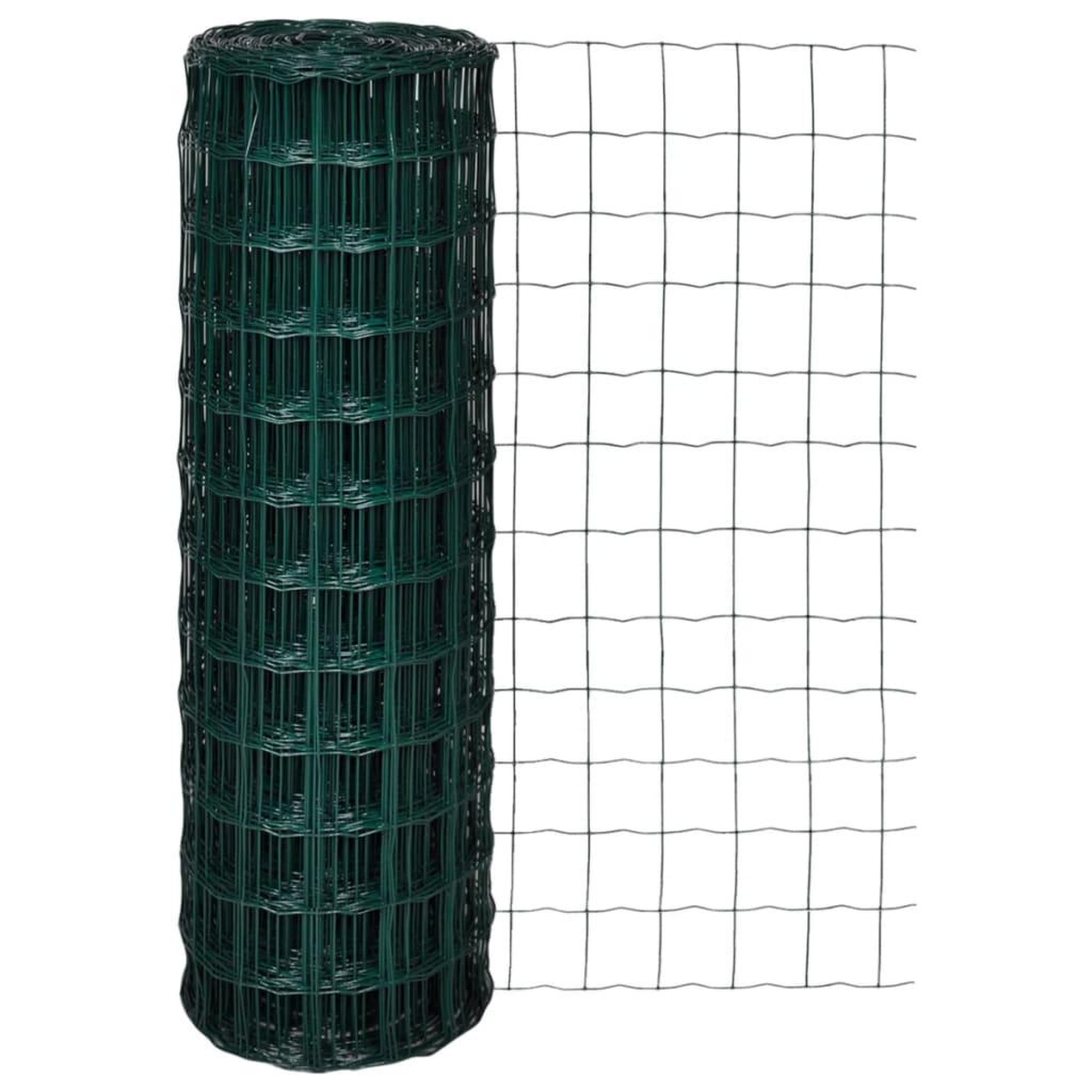 Voir la diapositive 1 : VIDAXL Cloture euro Acier 25 x 1,2 m Vert