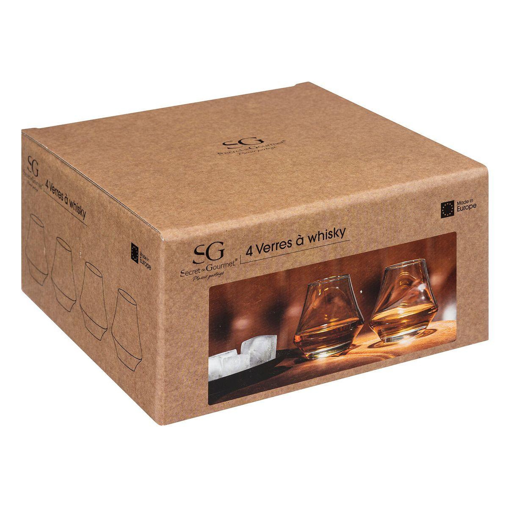 Voir la diapositive 4 : SECRET DE GOURMET Verre 4 verres à Whisky 29cl