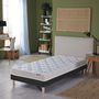 Voir la diapositive 2 : IDLITERIE Ensemble Matelas Mousse Haute Résilience ESSENCE + Latex 3 zones +Sommier - Made in France