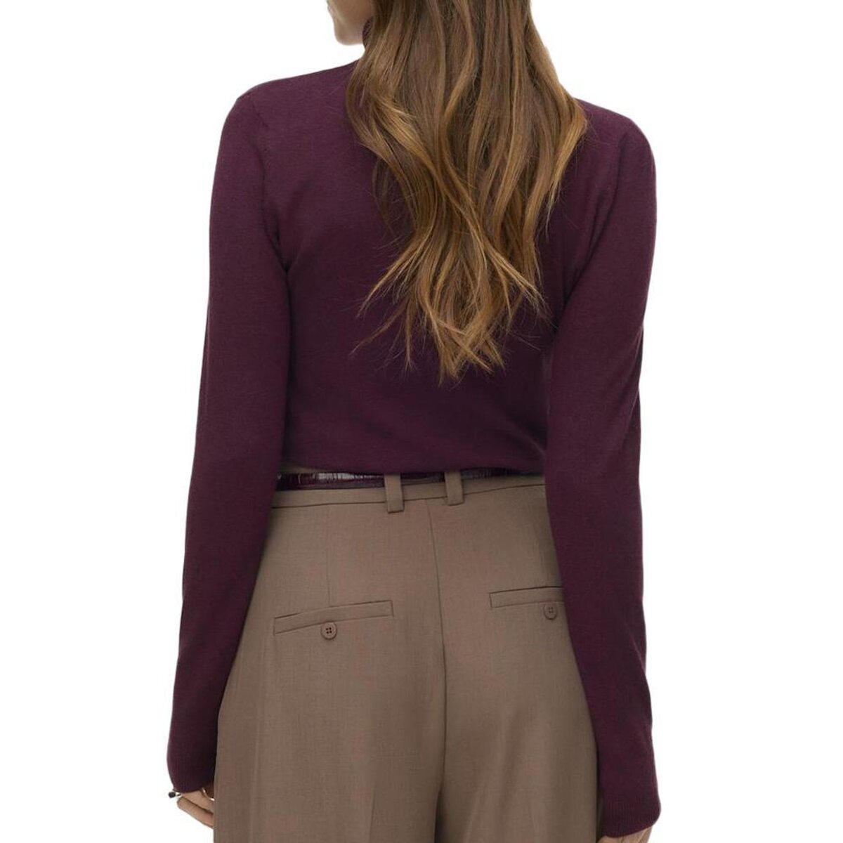 Vero Moda Pull Mauve Femme Vero Moda Happiness 95