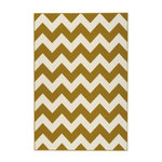 Paris Prix Tapis Géométrique à Poils Courts  Manolya  Or. Coloris disponibles : Vert