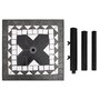 Voir la diapositive 5 : VIDAXL Base de parasol noir et blanc carre 12 kg