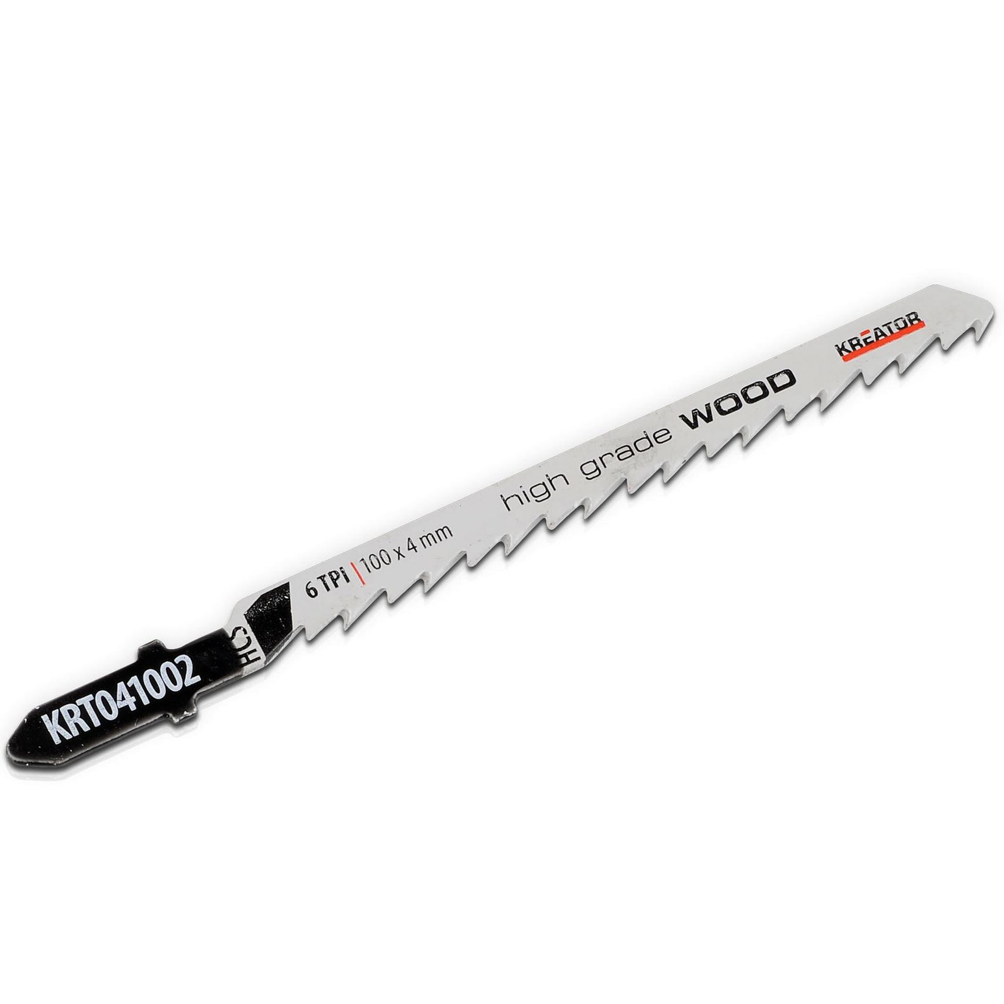 KREATOR Lot de 2 lames de scie HCS Kreator  pour bois tendre