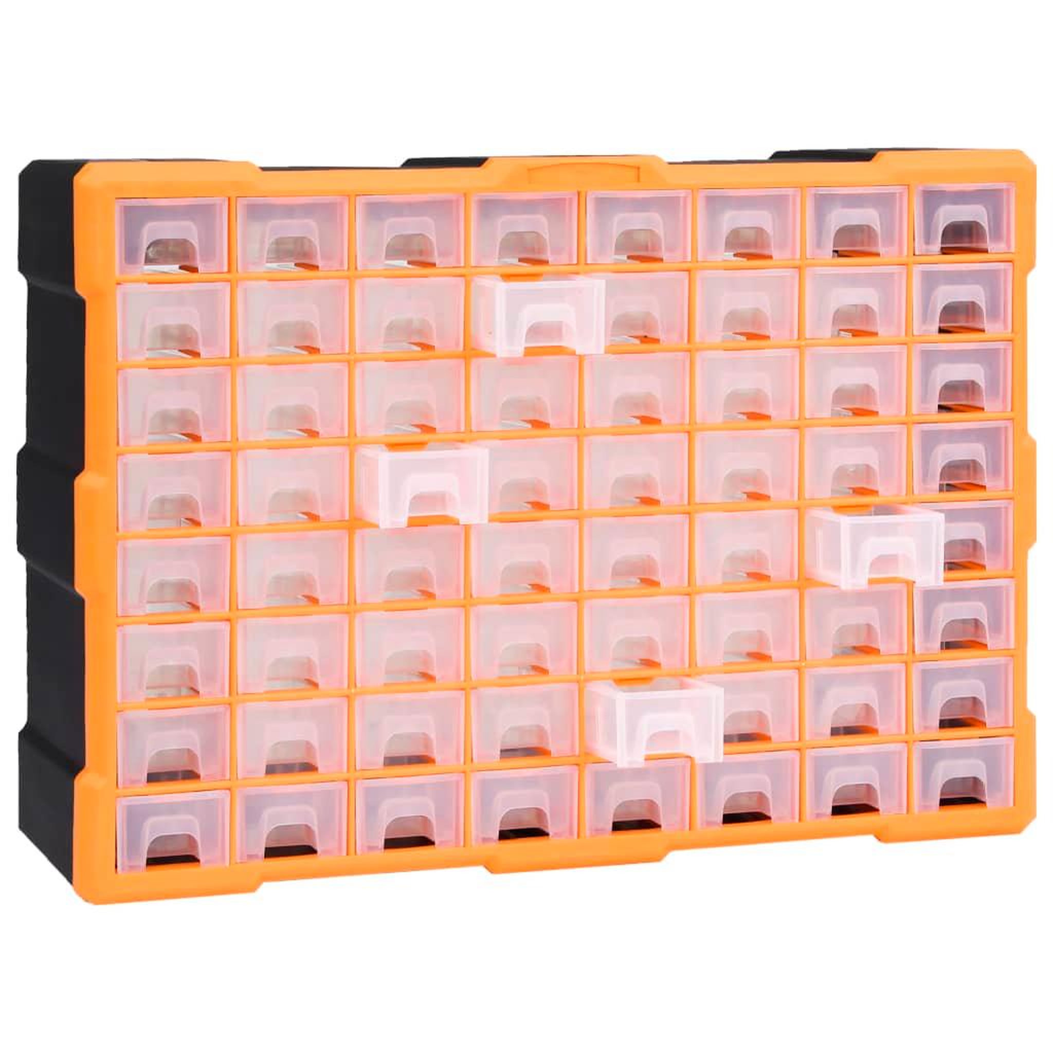 Voir la diapositive 5 : VIDAXL Organisateur multi-tiroirs avec 64 tiroirs 52x16x37,5 cm