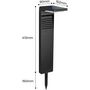Voir la diapositive 5 : Lumisky Lot de 8 balises solaires OSTRY Noir Plastique 150LM