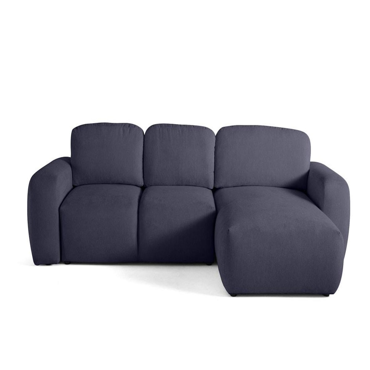 LISA DESIGN Sorrente - canapé d'angle réversible - convertible avec coffre - 4 places - en tissu texturé