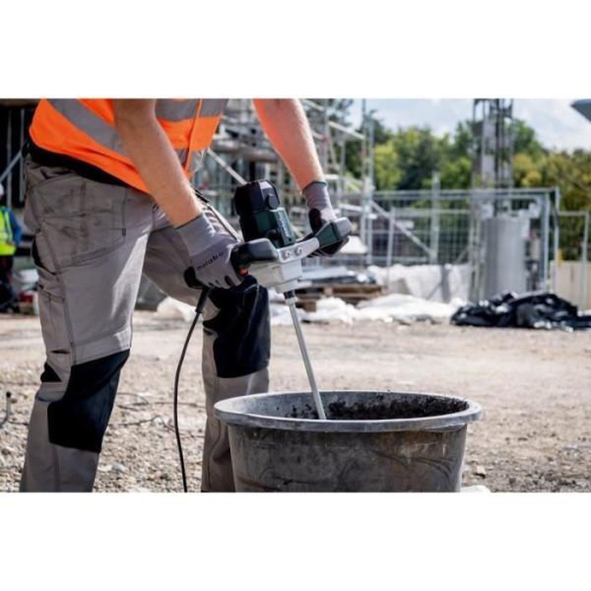 Voir la diapositive 3 : METABO Malaxeur - metabo - rwe 1200 - agitateur rs-r2 - rallonge 200 mm - clé plate