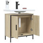 Voir la diapositive 4 : VIDAXL Armoire lavabo de salle de bain chene sonoma 60x30x60 cm