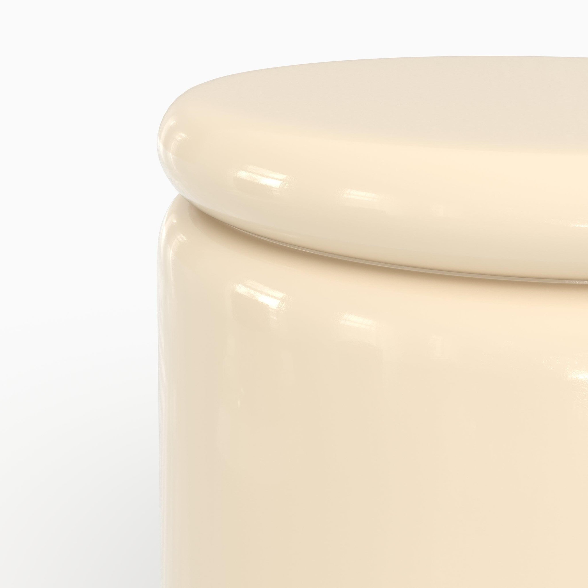 Voir la diapositive 3 : MAISON PAVANE Table d'appoint laquée blanche en MDF, D40 cm-Oscar
