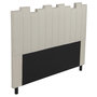 Voir la diapositive 3 : Paris Prix Tête de Lit en Tissu Design  Kenty  160cm Beige