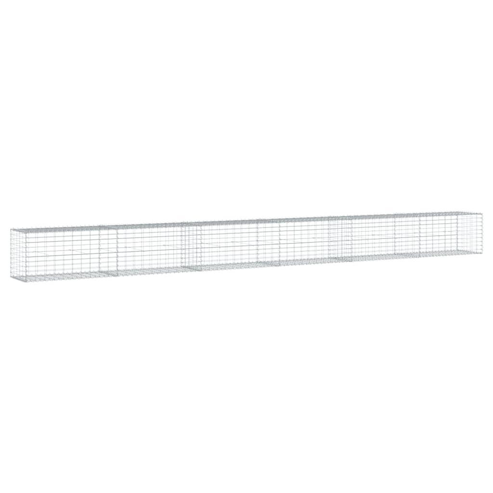 Voir la diapositive 5 : VIDAXL Panier gabion avec couvercle 600x50x50 cm fer galvanise